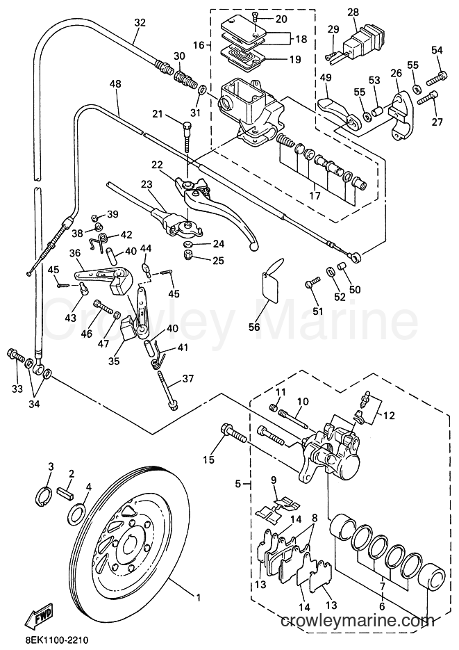 Yamaha Motors SXV70ER (8FB2) [010] - BRAKE