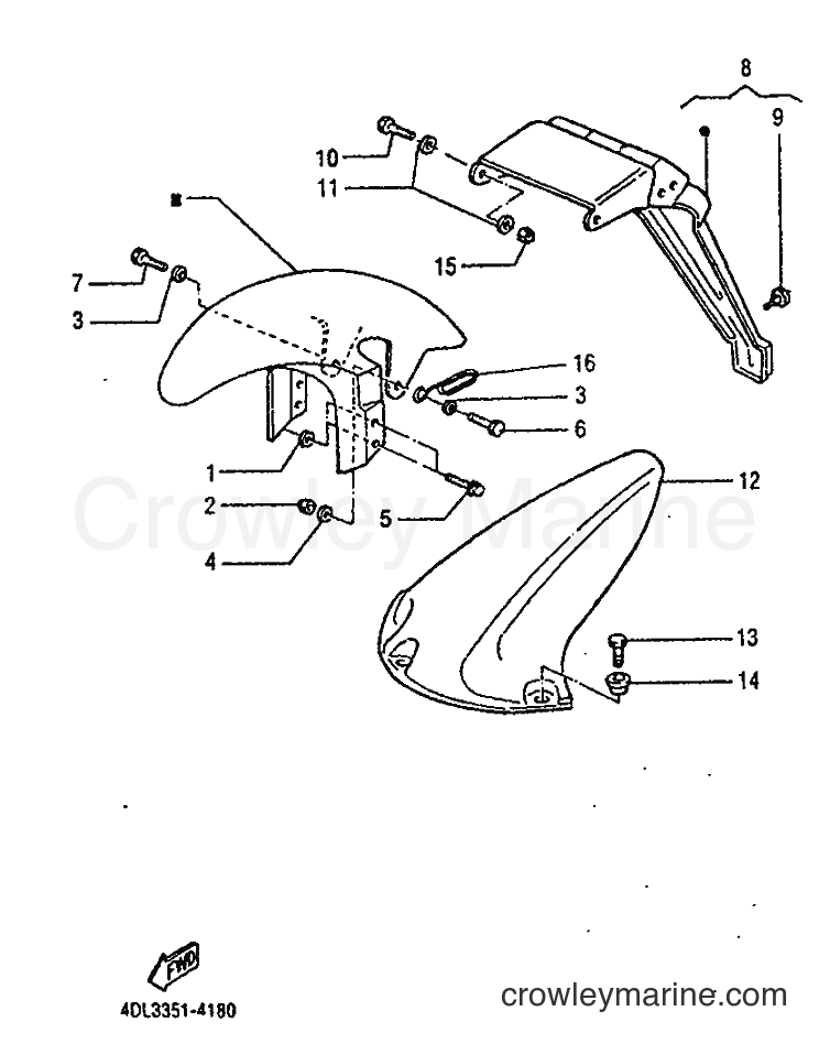 Yamaha Motors TZR125 (4DL3) [999] - FENDER
