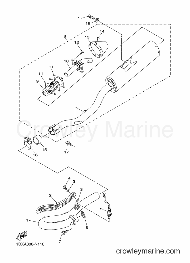 2014 Dirt Bike WR450F - WR450F (1DXA) [010] - EXHAUST