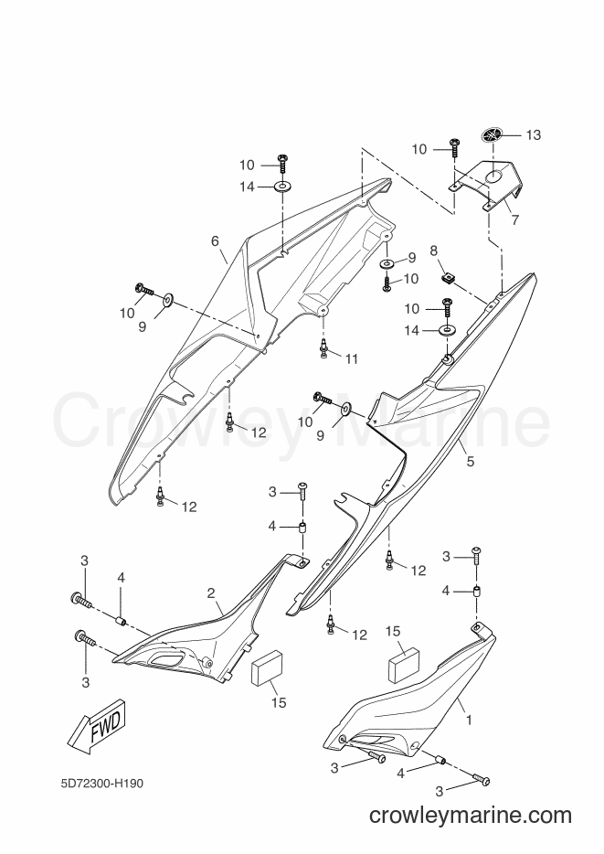 Yamaha Motors YZF-R125 (5D75) [080] - SIDE COVER