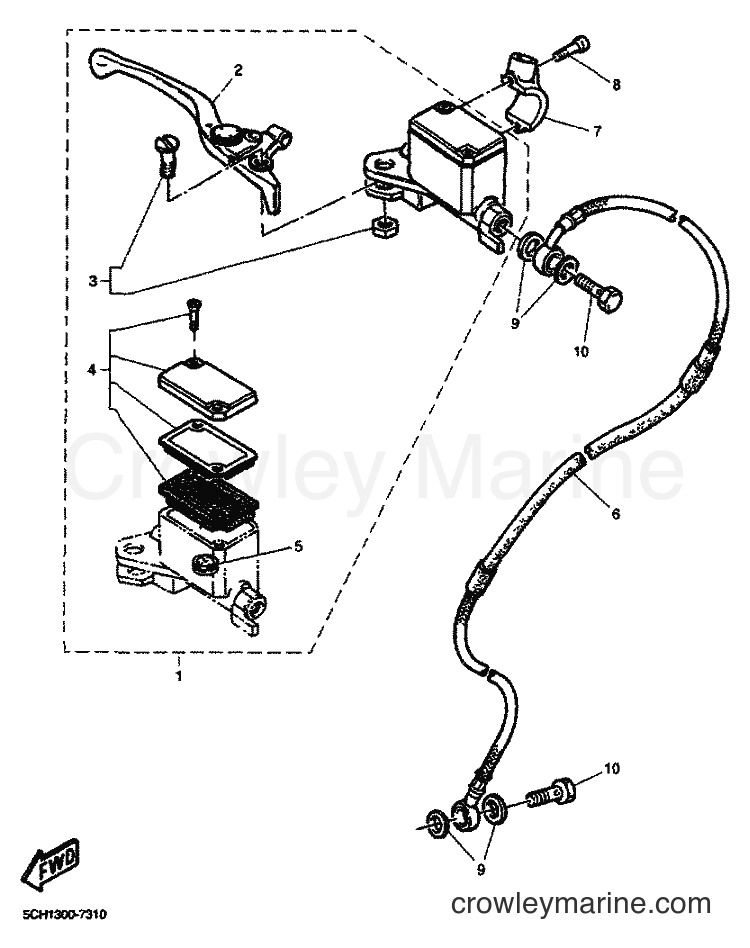 2001 Dirt Bike TT600R - TT600R (5CH4) [060] - FRONT MASTER CYLINDER
