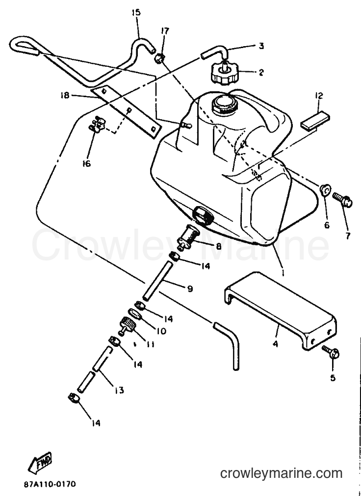 1991 Snowmobile SV125 - SV125 (87C2) [010] - FUEL TANK