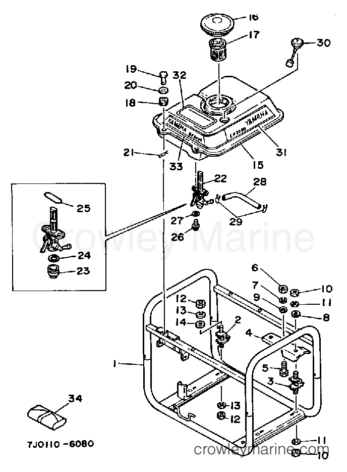 Yamaha Motors EF2000 - FRAME - FUEL TANK (800101~)