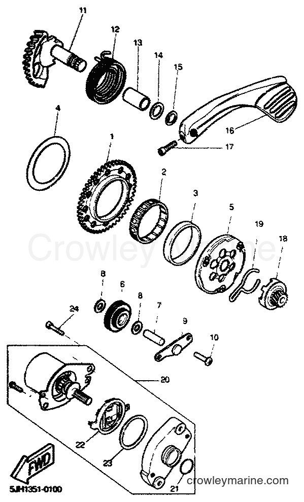 2001 Scooter EW50 - EW50 (5LH3) [010] - STARTER