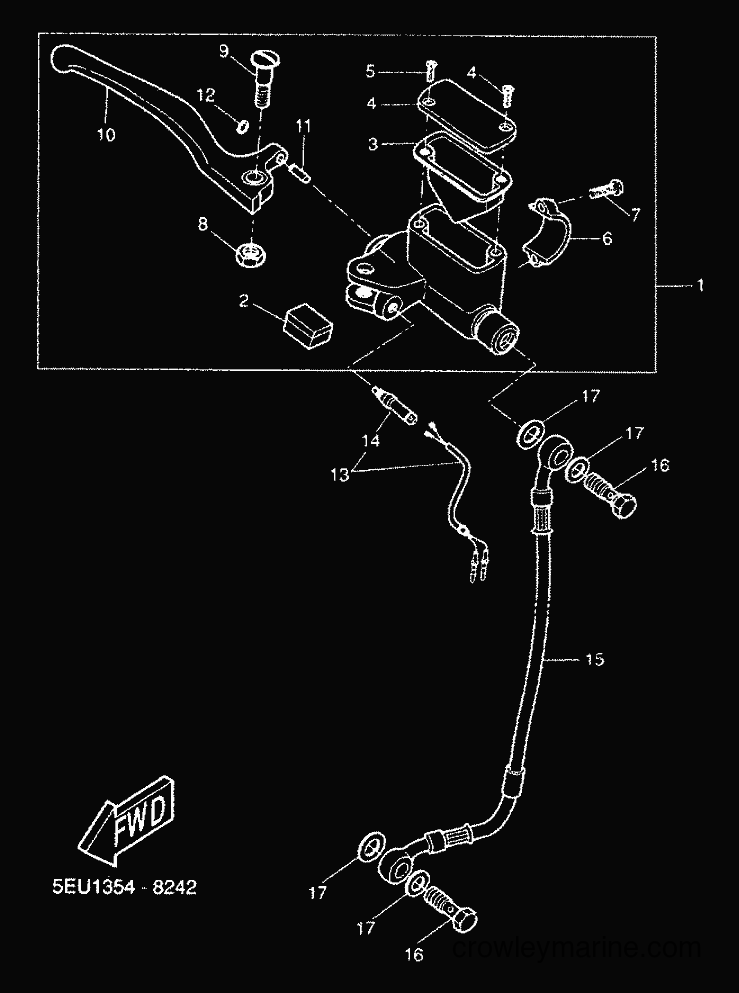 Yamaha Motors YH50 (5LD5) [020] - FRONT MASTER CYLINDER