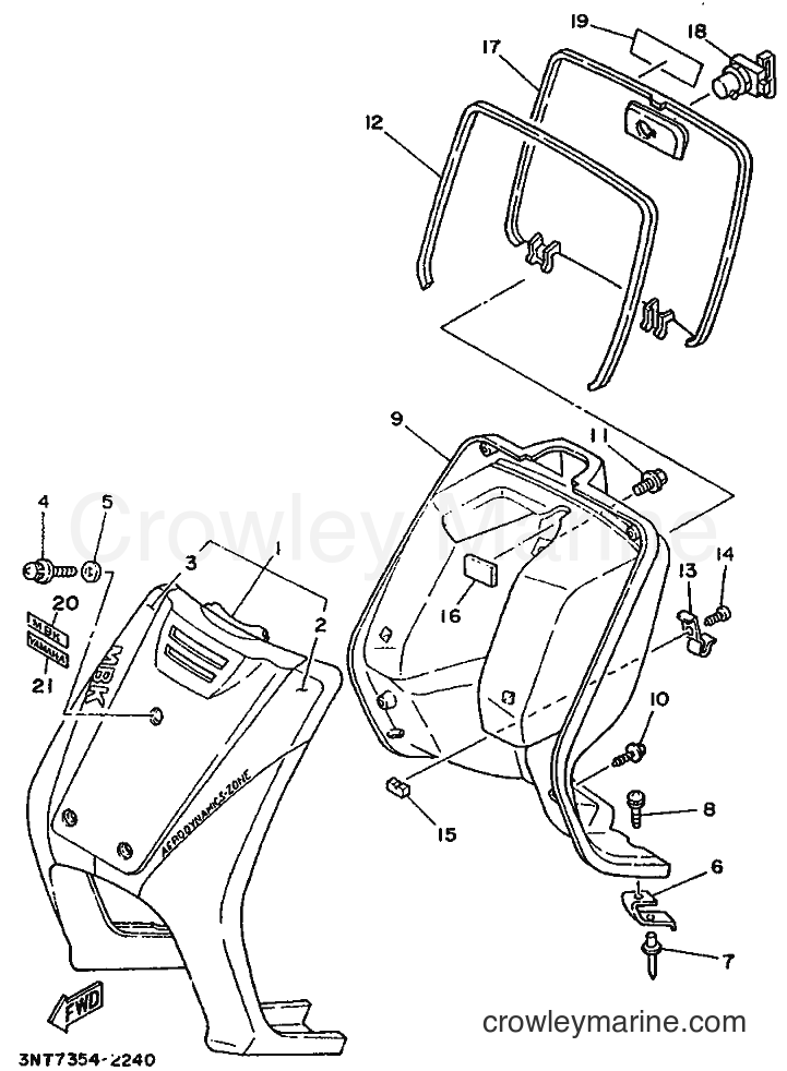 1990 Scooter CT50S - CT50S (3NT7) [999] - LEG SHIELD