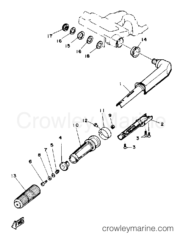 Yamaha Motors F9.9MLHQ - STEERING