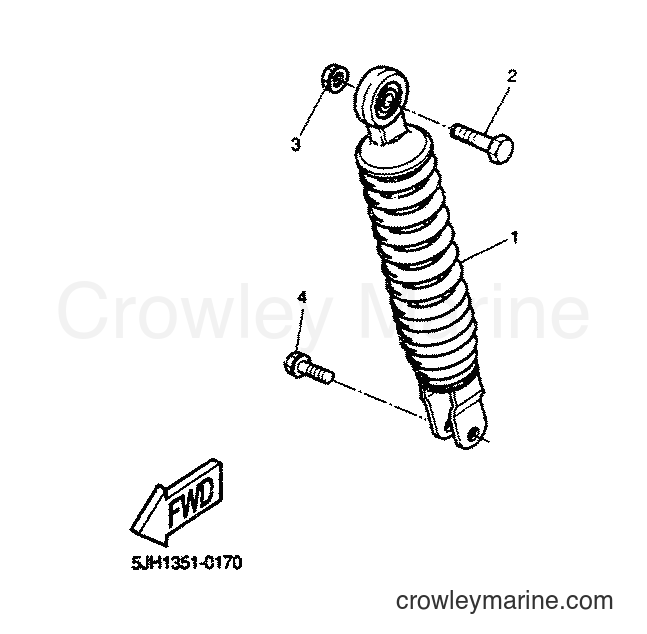 2000 Scooter EW50 - EW50 (5LH1) [040] - REAR SUSPENSION