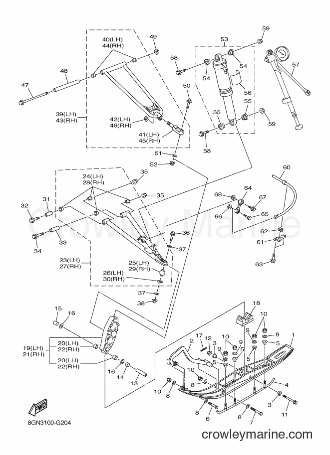 2008 Snowmobile RPZ50S - RPZ50S (8GN4) [010] - SKI