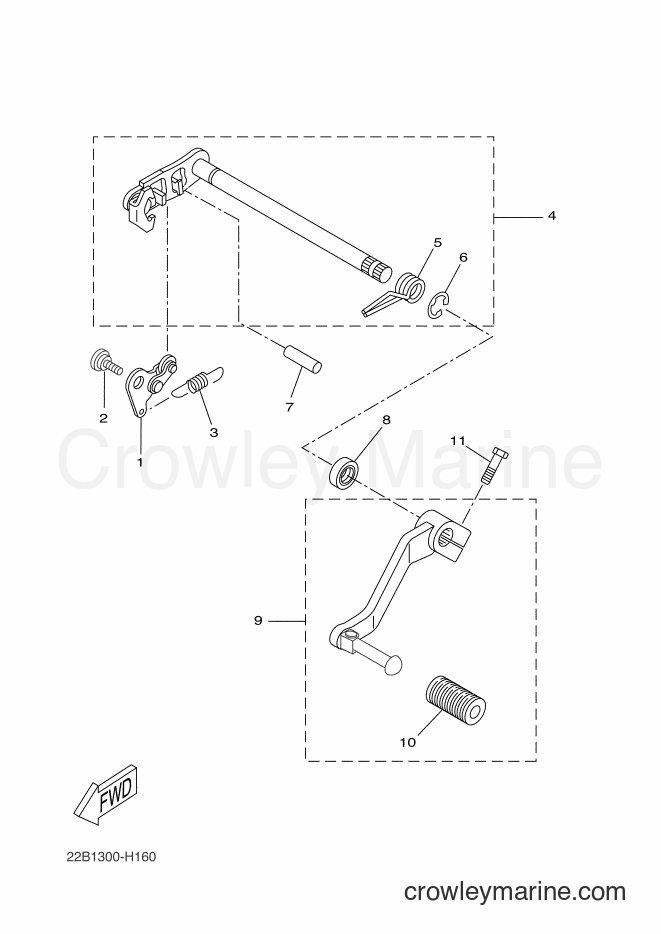 2009 Dirt Bike WR125R - WR125R (22B1) [080] - SHIFT SHAFT