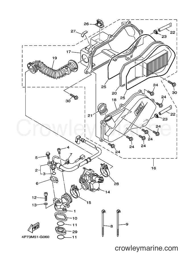 Yamaha Motors XC125E (4P79) [010] - INTAKE