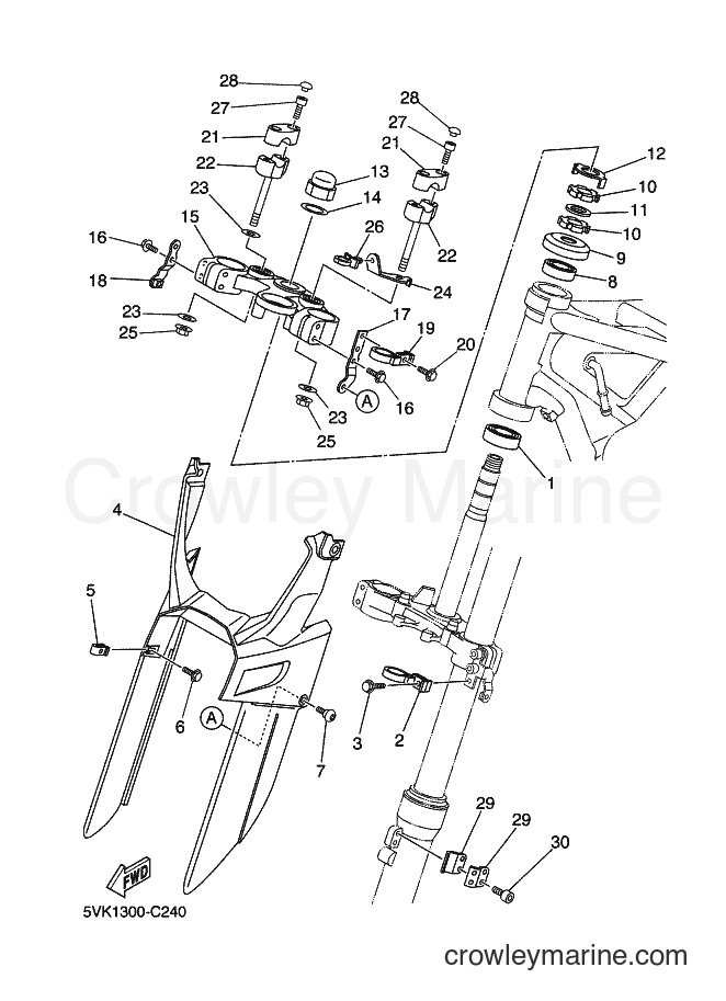2006 Dirt Bike XT660R - XT660R (3S62) [010] - STEERING