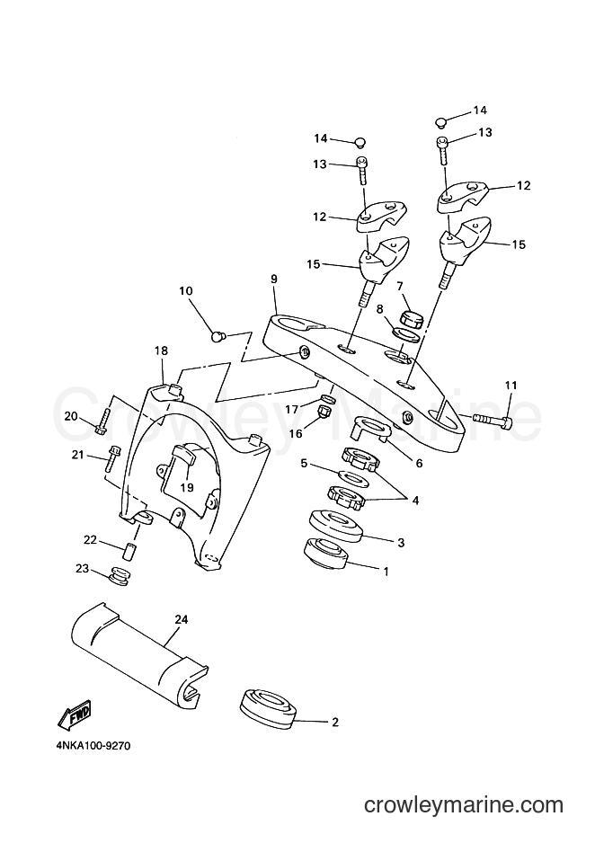 Yamaha Motors XVZ1300A (4YP3) [020] - STEERING