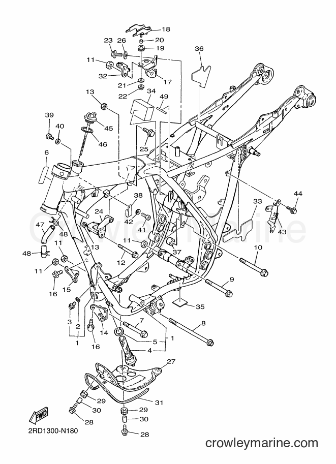 2014 Street Bike SR400 - SR400 (2RD1) [010] - FRAME