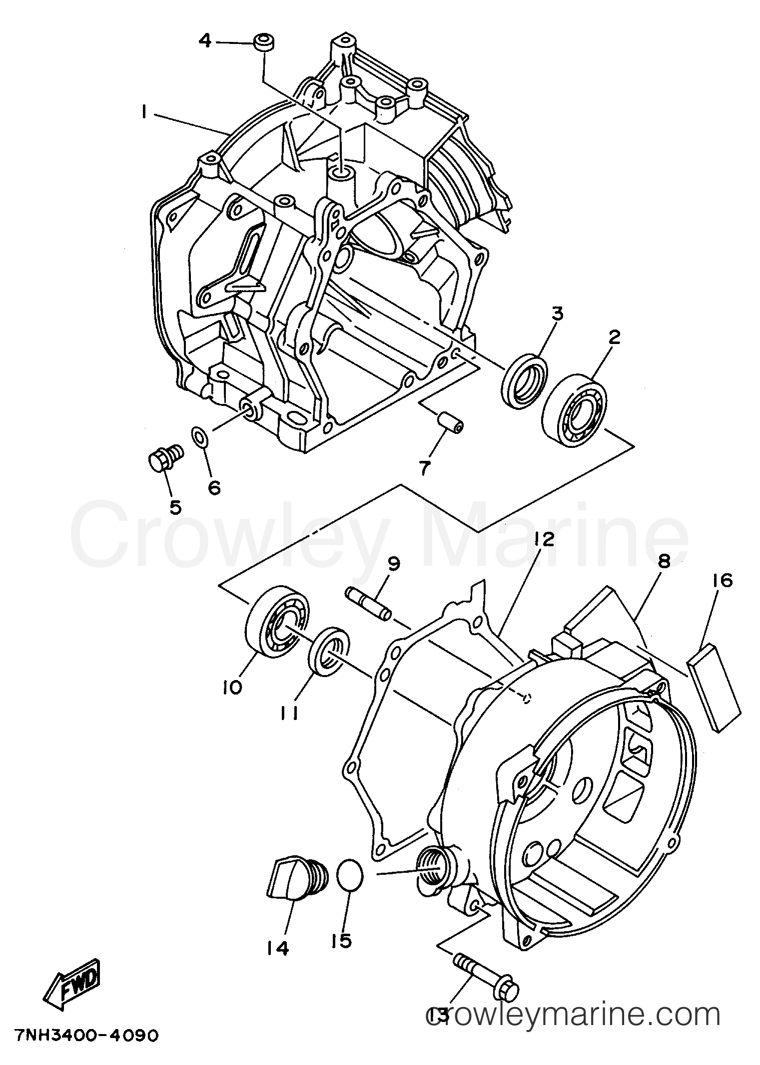 Yamaha Motors EF1600C - CRANKCASE
