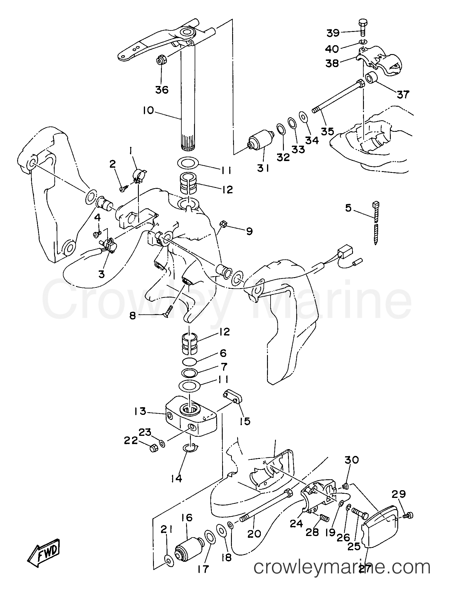 Yamaha Motors C150TLRW - BRACKET 2