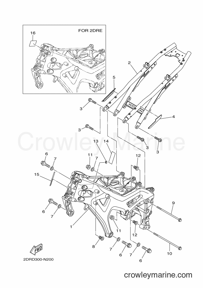 2014 Street Bike MT09A - MT09A (2DRD) [010] - FRAME