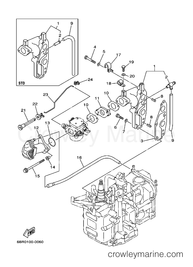 Yamaha Motors F6MLH (68R) [060] - INTAKE
