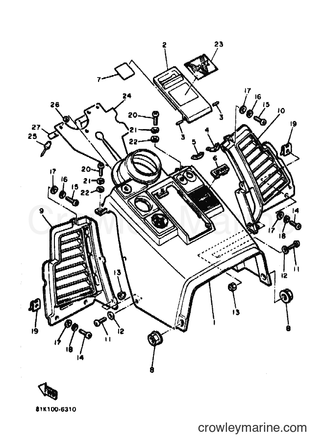 1991 Snowmobile VMX540 - VMX540 (88D1) [010] - INSTRUMENT PANEL