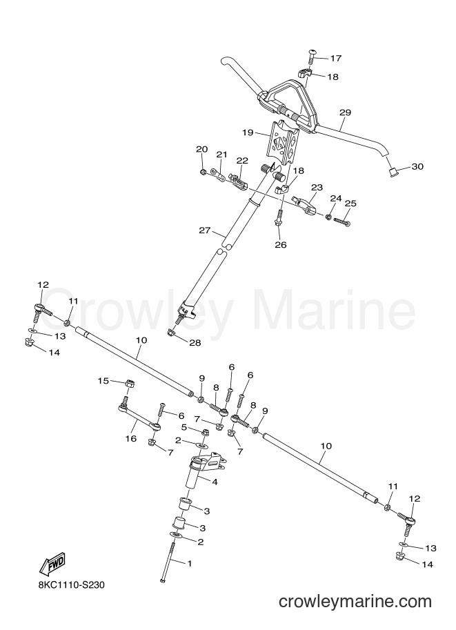Yamaha Motors SRS10XL41 (8MD2) [010] - STEERING