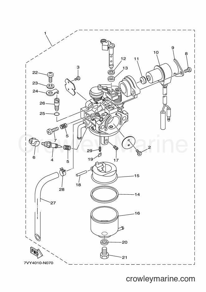 2014 Snowblower YS1070J - YS1070J (7VY4) [010] - CARBURETOR