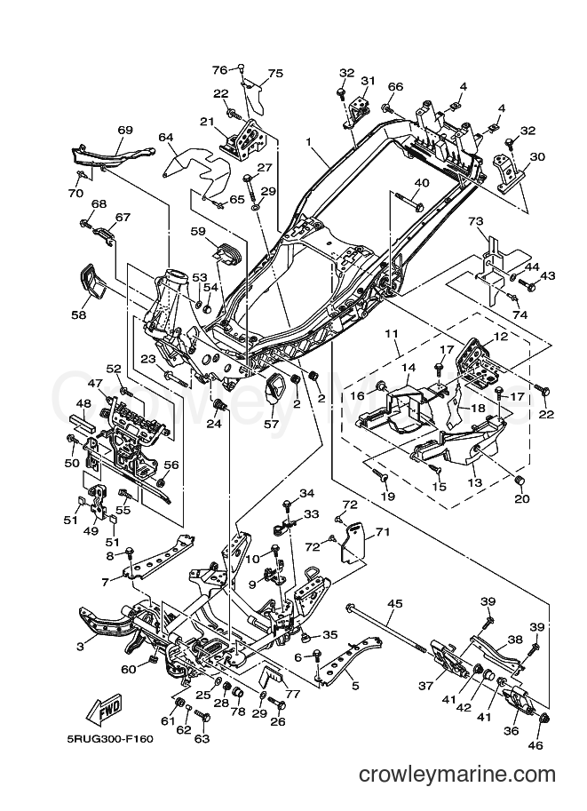 2007 Scooter YP400 - YP400 (5RUG) [010] - FRAME