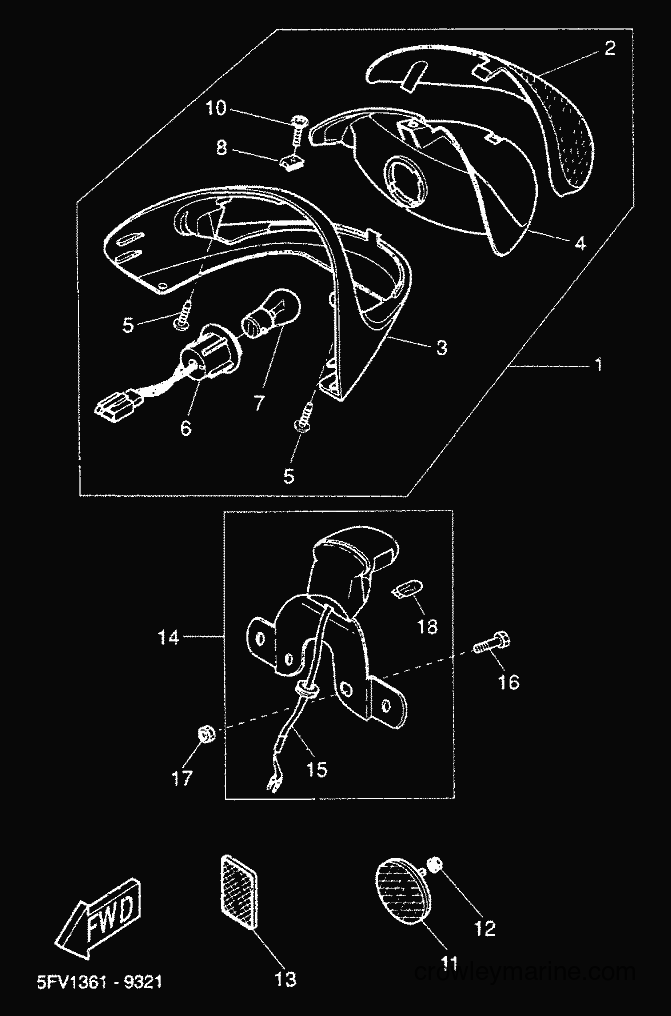 2000 Scooter YH50 - YH50 (5FV3) [020] - TAILLIGHT