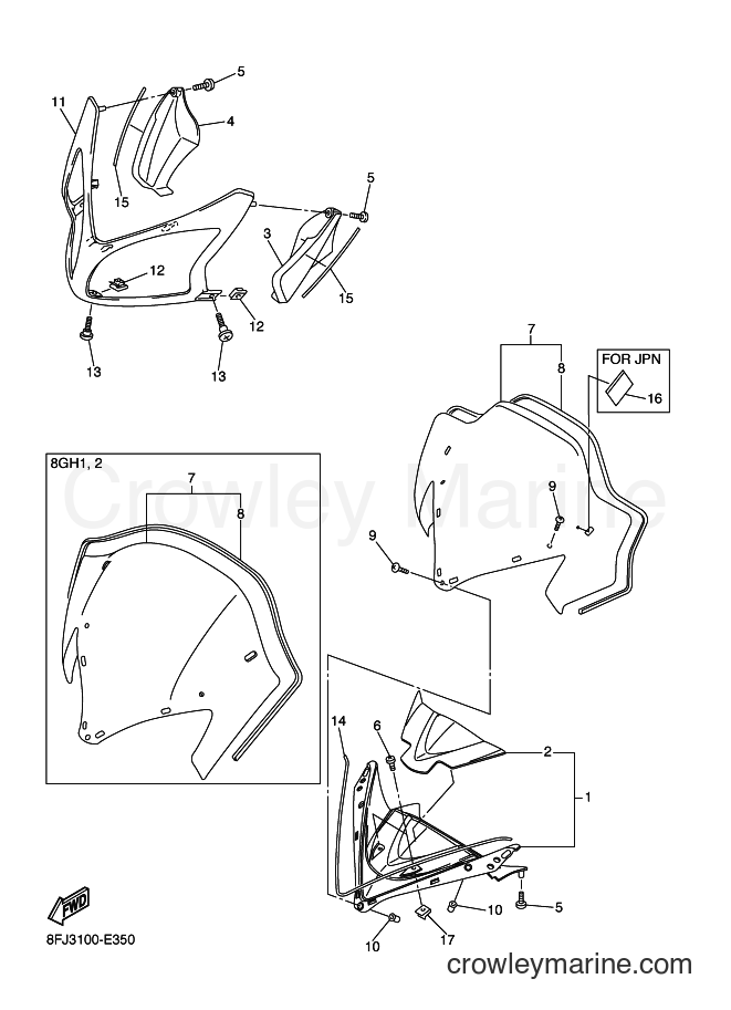 Yamaha Motors RS10RS (8GH1) [020] - WINDSHIELD