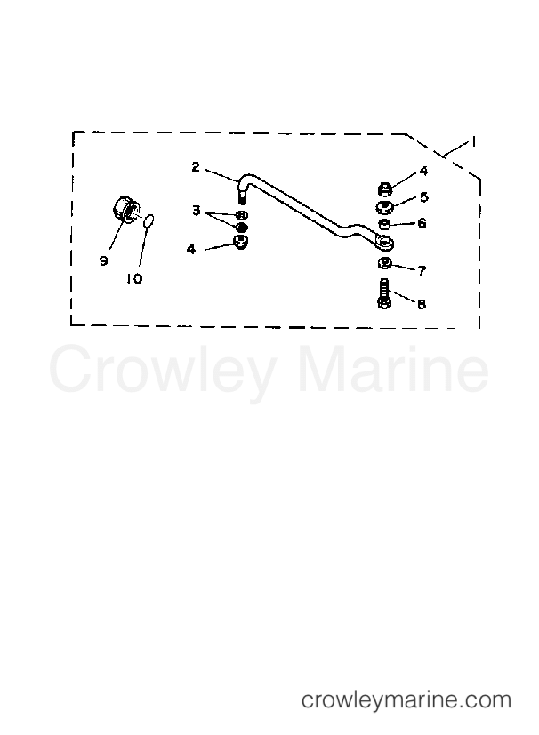 Yamaha Motors C55ELRQ - STEERING GUIDE ATTACHMENT