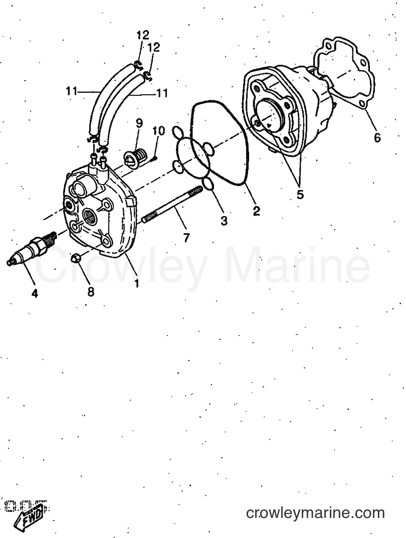 1997 Scooter YQ50 - YQ50 (5DR1) [999] - CYLINDER