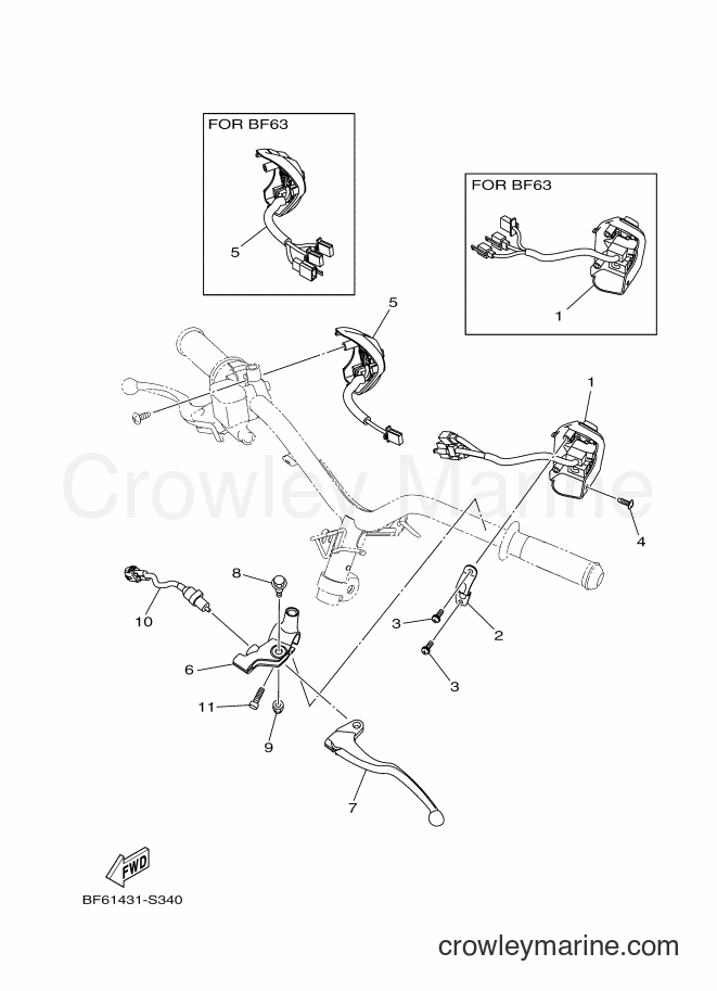2017 Street Bike GDR155 - GDR155 (BF61) [010] - HANDLE SWITCH & LEVER