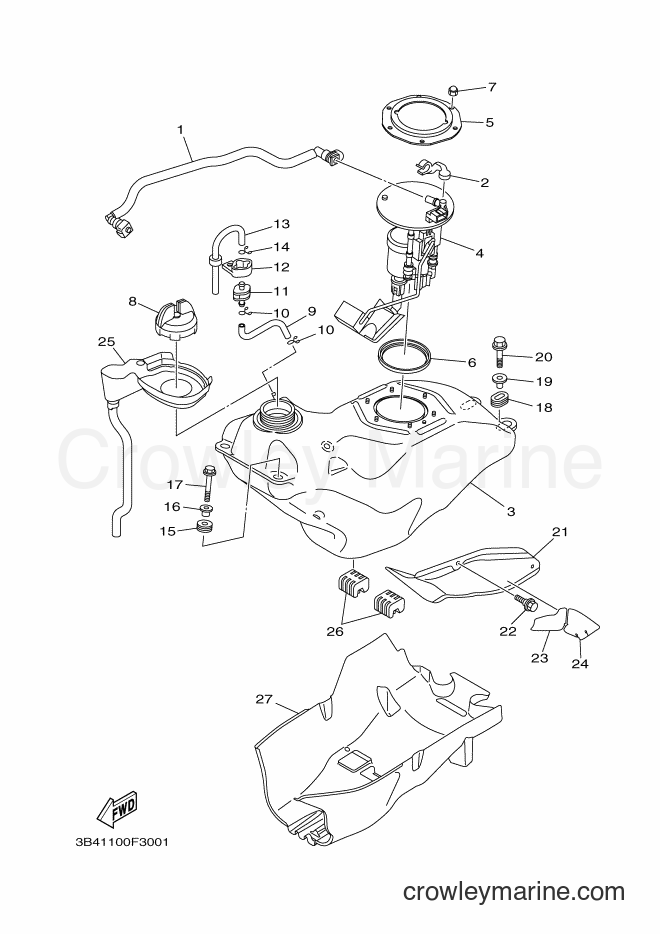 2007 ATV YFM700FWAD - YFM700FWAD (3B41) [010] - FUEL TANK