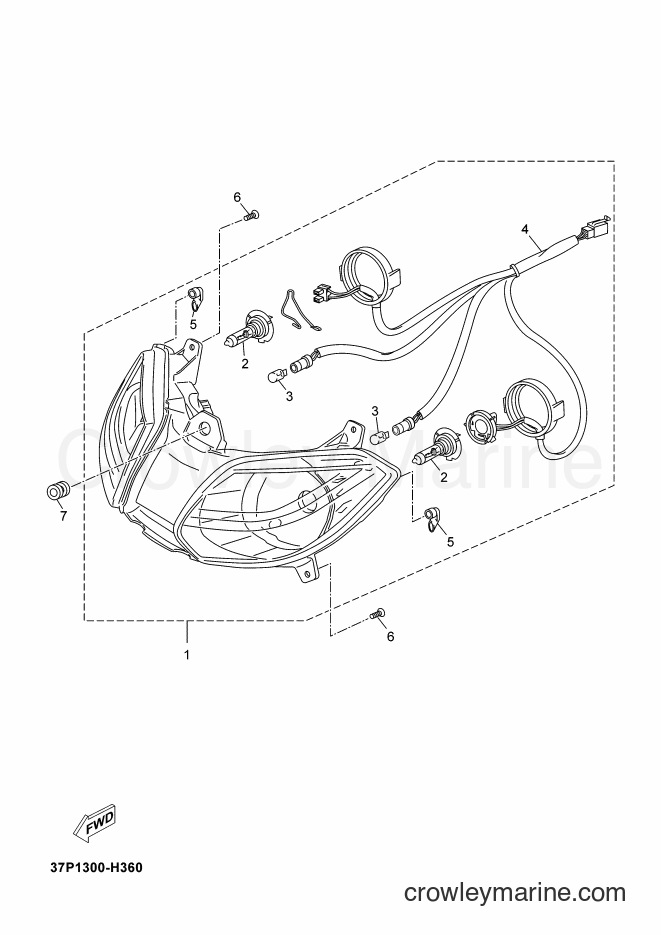 2010 Scooter YP250R - YP250R (37P1) [010] - HEADLIGHT