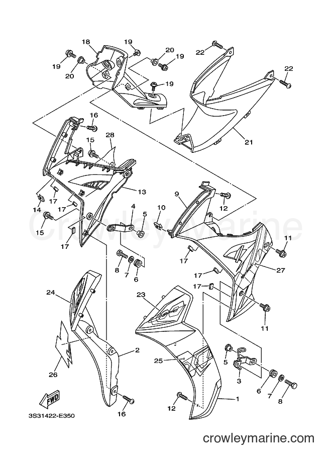 2006 Scooter T110LE - T110LE (3S31) [010] - LEG SHIELD