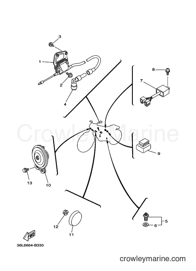 2003 Street Bike RX100T - RX100T (36L6) [010] - ELECTRICAL 1