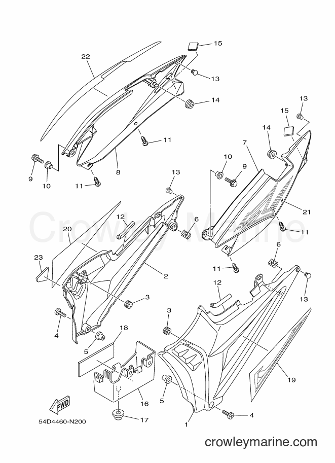 2014 Street Bike SX-4 - SX-4 (54D4) [010] - SIDE COVER