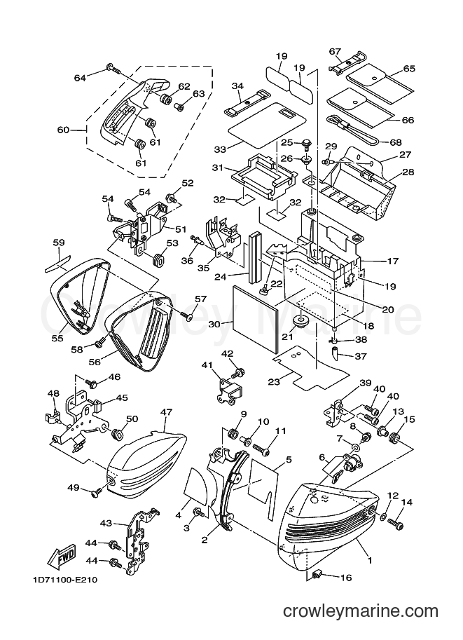 Yamaha Motors XV1900A (4D47) [010] - SIDE COVER