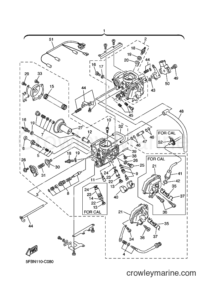 Yamaha Motors XVS650 (3B63) [010] - CARBURETOR