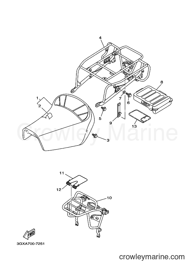 Yamaha Motors AG200F (3GXM) [010] - SEAT