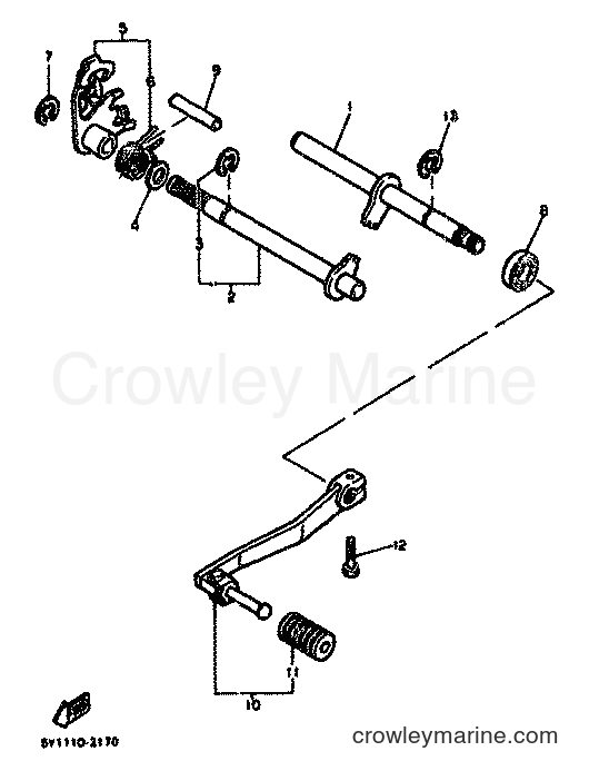 1982 Dirt Bike XT550 - XT550 (5Y3) [999] - SHIFT SHAFT