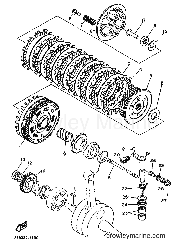 Yamaha Motors SR500 (3EB2) [999] - CLUTCH
