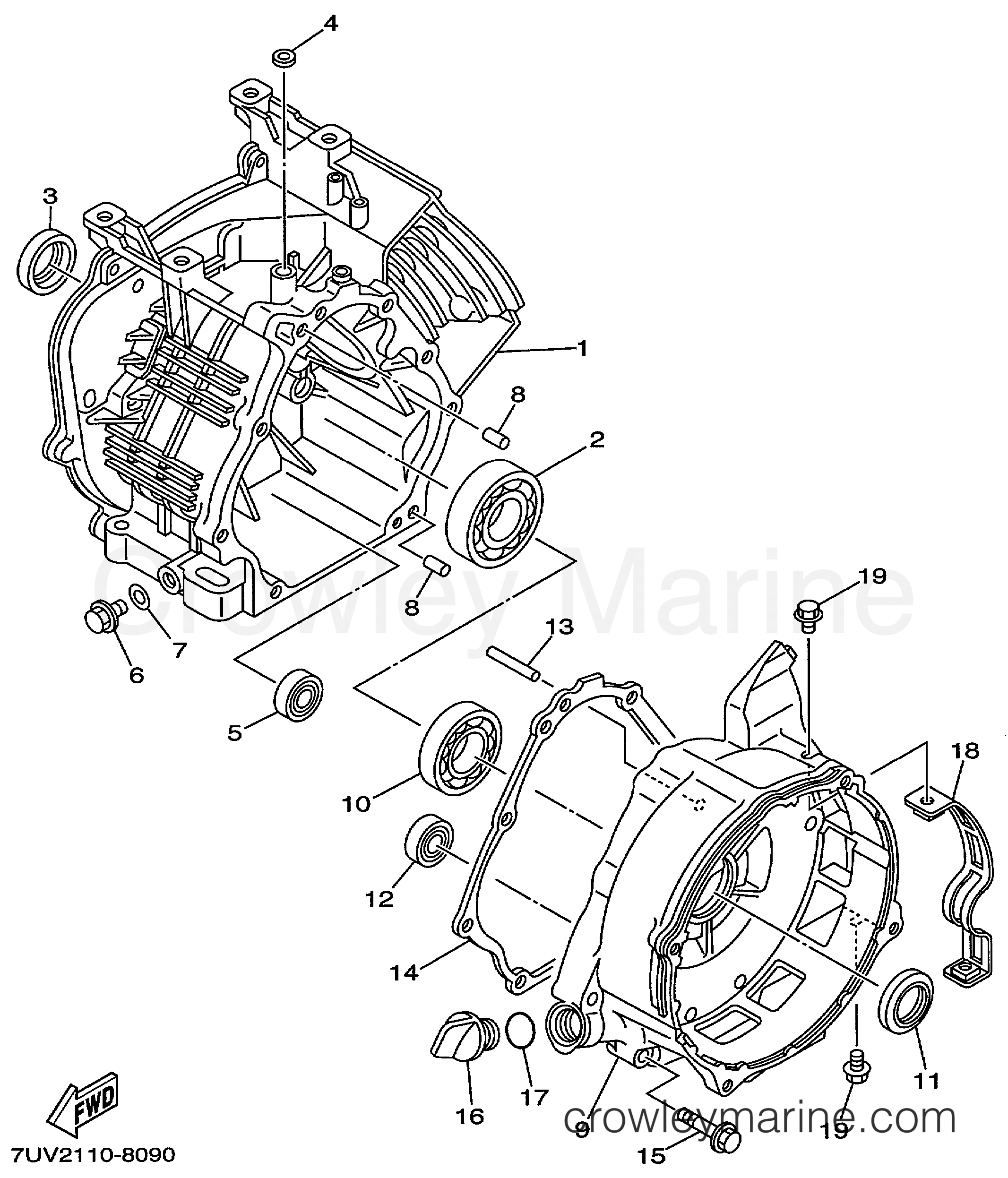 Yamaha Motors EF4600AX - CRANKCASE