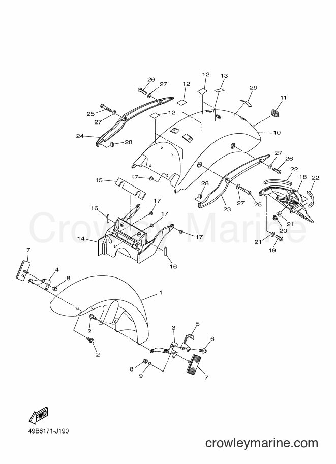 Yamaha Motors XVS950A (49B6) [010] - FENDER