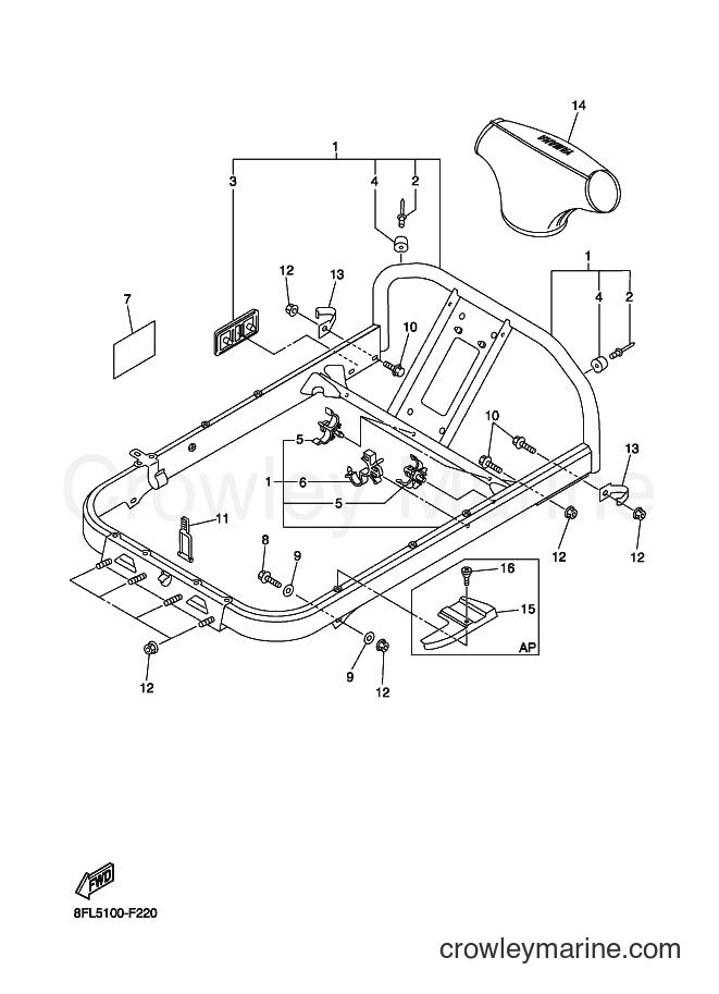 Yamaha Motors RS10STGT (8GX1) [020] - STEERING GATE