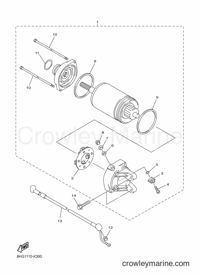 Yamaha Motors RX10GT2 (8JC9) [020] - STARTING MOTOR