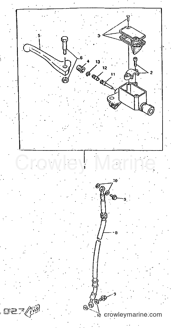 1997 Scooter CW50 - CW50 (4VVB) [999] - FRONT MASTER CYLINDER