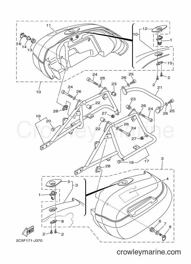 2012 Cruiser XV1900CT - XV1900CT (2C5U) [020] - SADDLEBAG 1