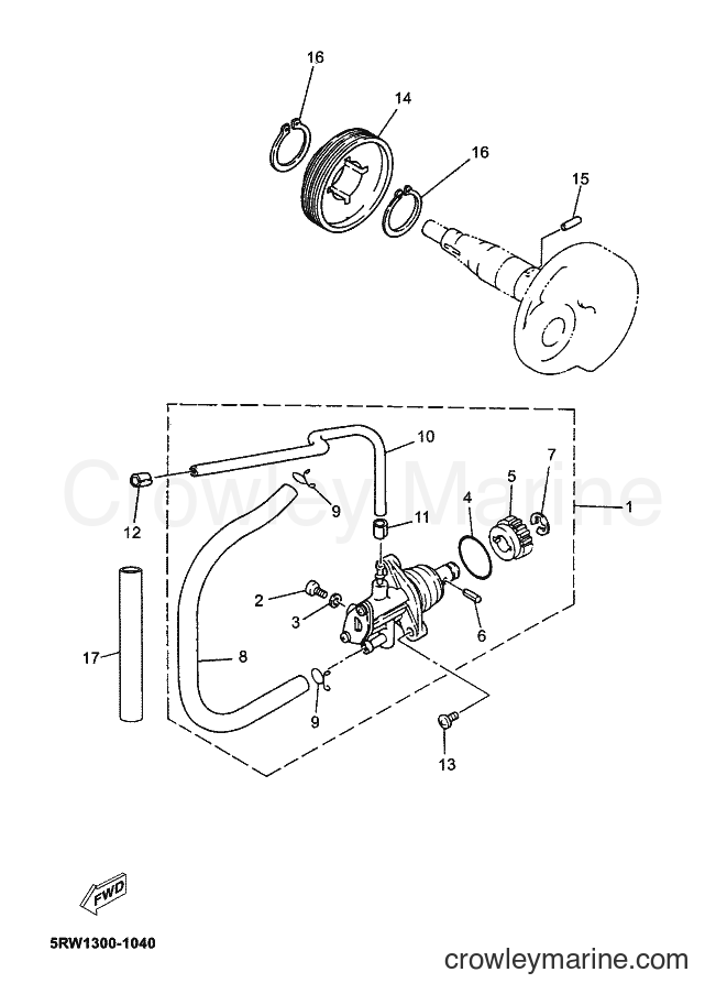 Yamaha Motors CS50 (49DK) [050] - OIL PUMP