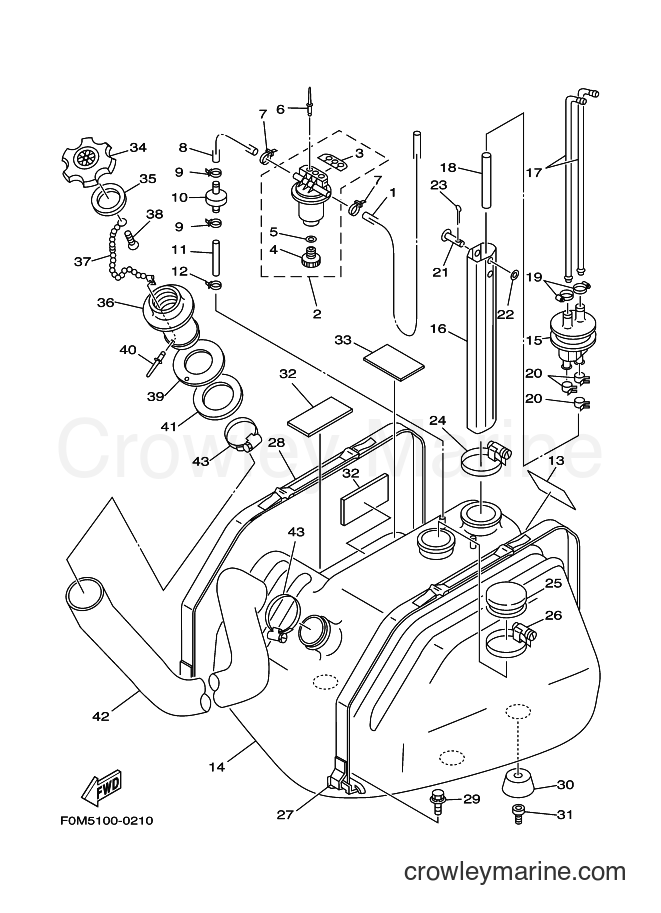 Yamaha Motors JET FOR XL700 (67E5) [01E] - FUEL TANK
