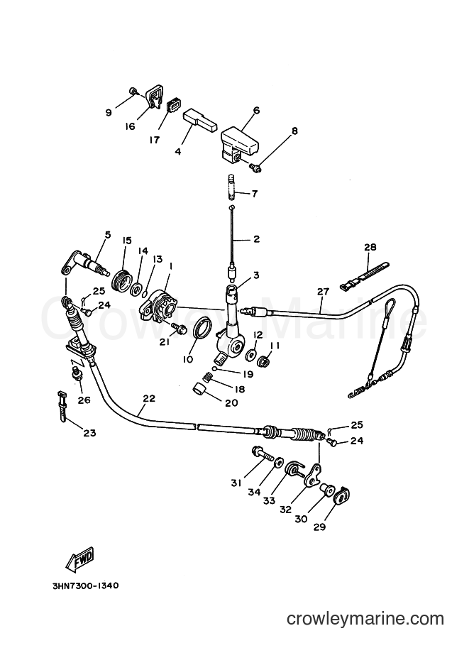 1993 ATV YFM350FW - YFM350FW (3HNE) [010] - REVERSE LEVER